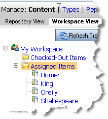 Assigned Items Folder
