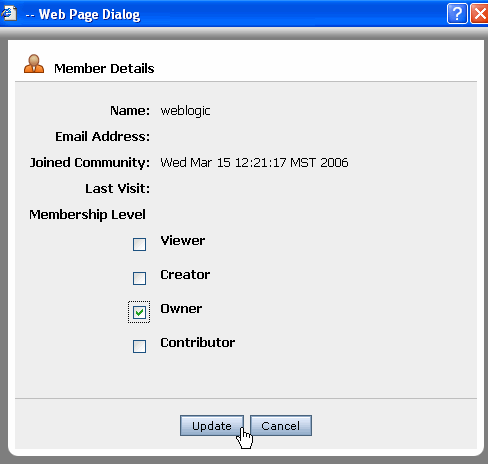 Assign Roles to a Member