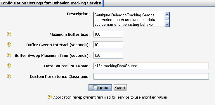 Configuring Behavior Tracking