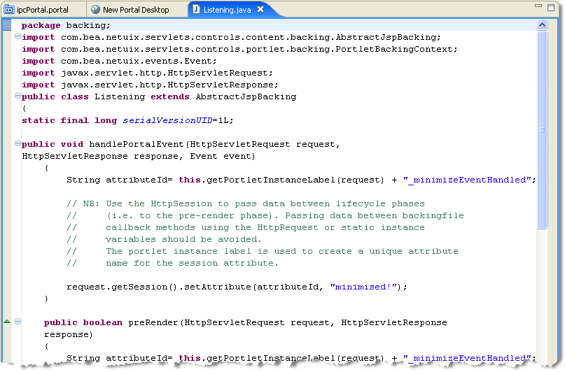 Listening.java with Updated Backing File Code