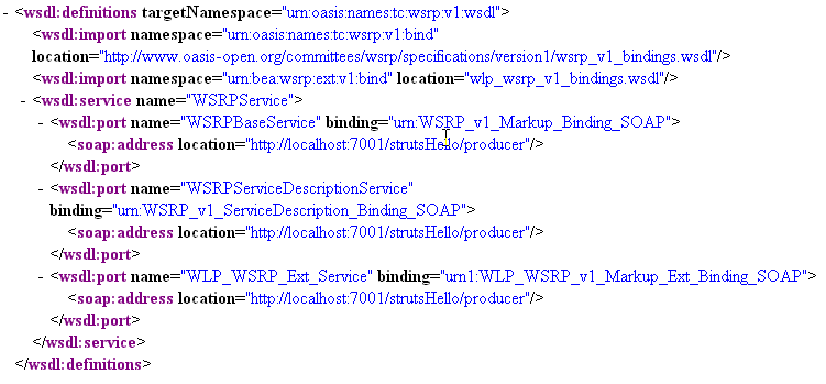 WSDL ファイルの例