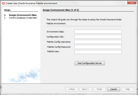 Assign Environment Alias screen