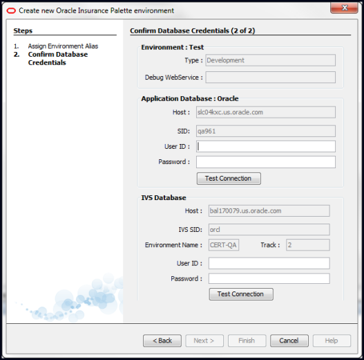 Confirm Database Credentials