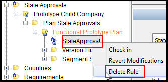 Delete Option on State Approval
