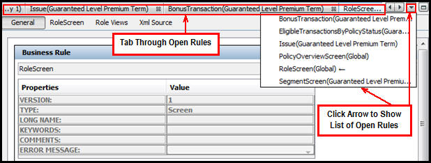 Tabbing Arrow and Drop Down List