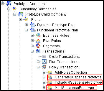 suspense transactions in Main Explorer
