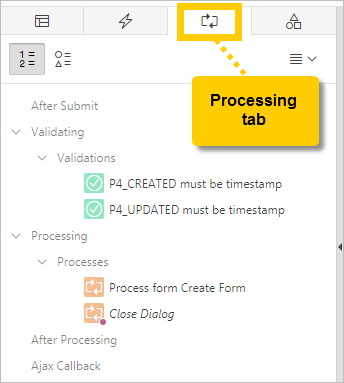 「プロセス」タブ 「プロセス」タブ