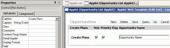 Example of adding a new button to start a workflow process: This image is described in the surrounding text.