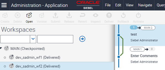 Workflow on different workspace versions: This image is described in the surrounding text.