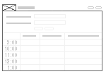 Generic Layout of the AppletCalendarDaily (Portal) Template