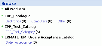 Example of the DotComAppletListCategorizedBulletTab Template
