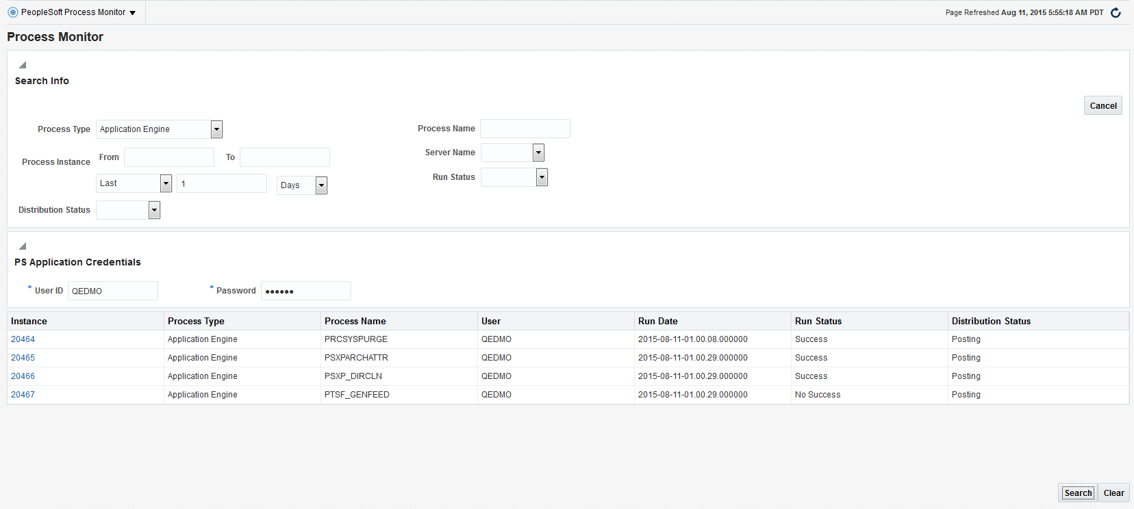 Process Monitor pageProcess Monitor page