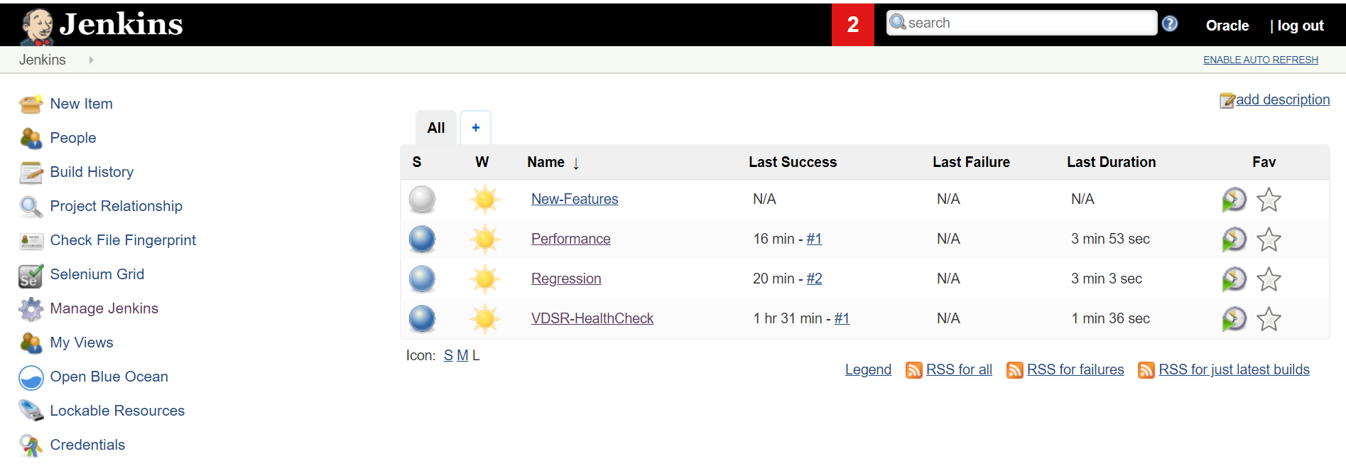 Jenkins GUI