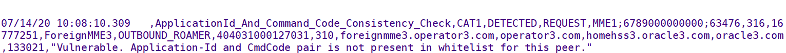 sample log