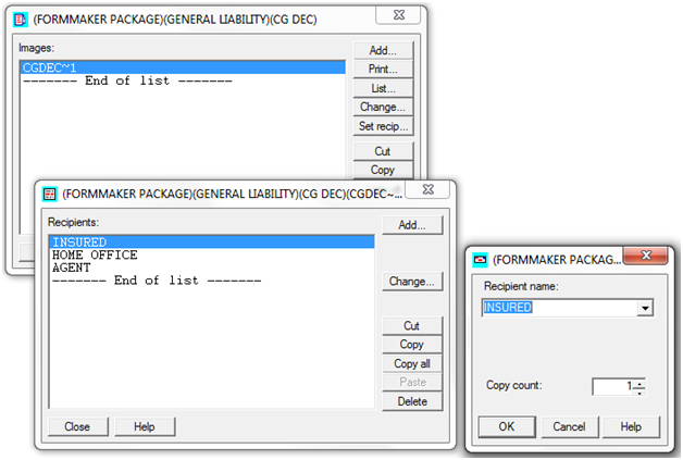 This image shows the Form.dat Recipients, Recipient copy count as viewed in legacy Form Set Definition Editor.