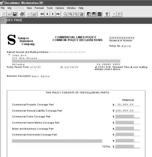 Image represetns Documaker workstation page.