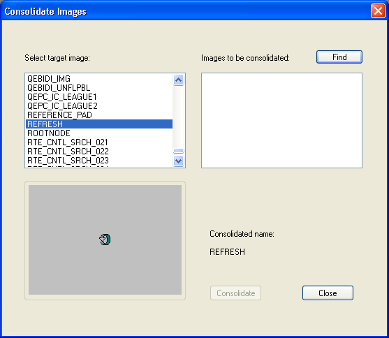 Consolidate Images dialog box