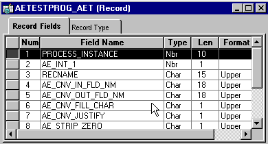 Sample state record