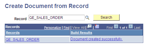 Create Document from Record page