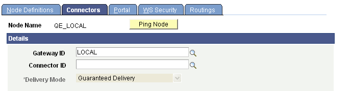 Nodes - Connectors page