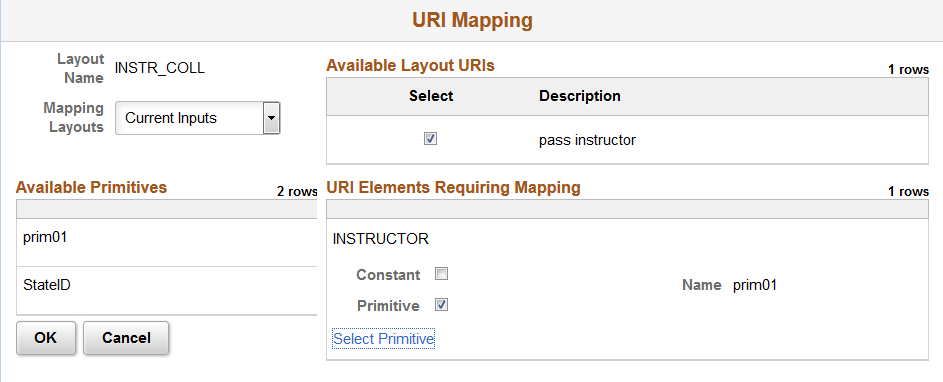 URI Mapping page