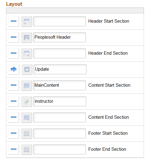 Example layout with input element added