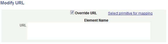 Modify URL page (Dynamic URL override)