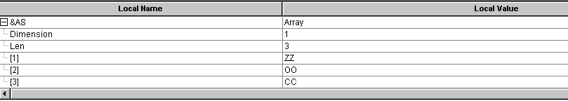 &AS expanded in PeopleCode debugger