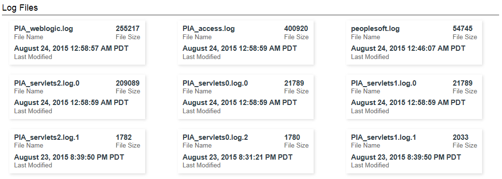 PIA log files