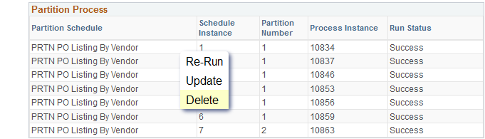 Partition Manager - Delete Partition Process page