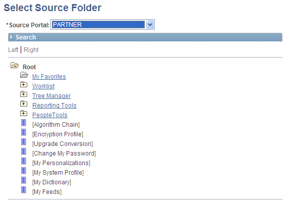 Select Source Folder page