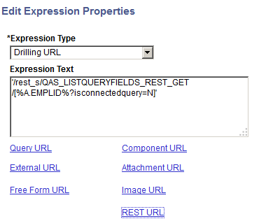 Edit Expression Properties page