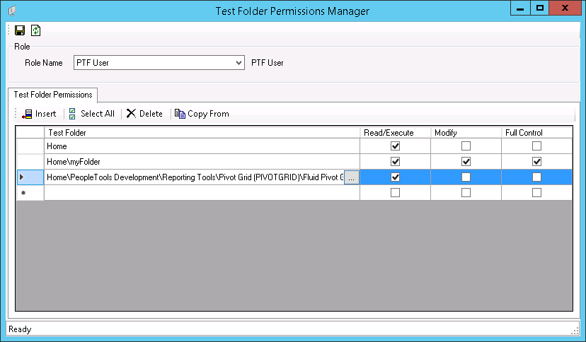 Test Folder Permissions Manager