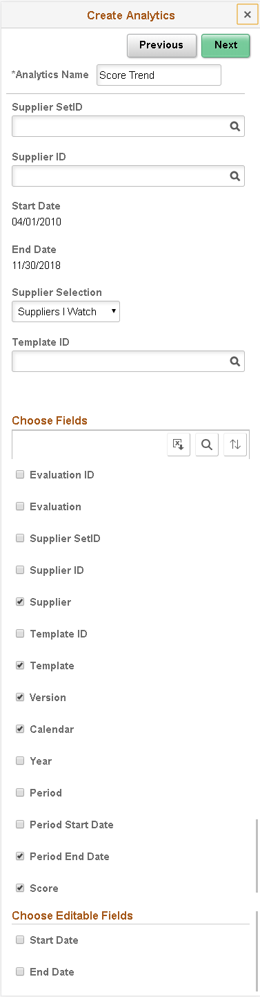 Create Analytics on Small Form factor Step 2