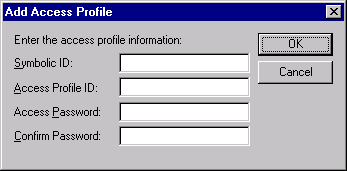 Add Access Profile dialog box
