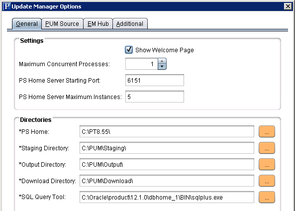 General Options - Upgrade Application