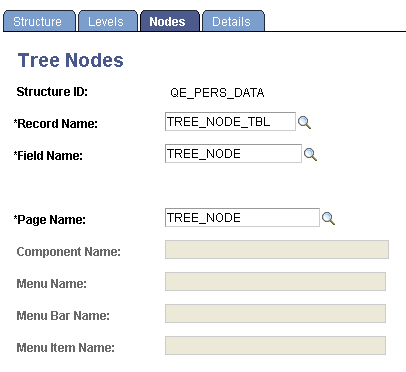 Tree Nodes page