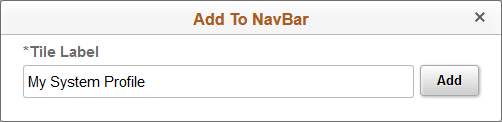 Add To NavBar dialog box