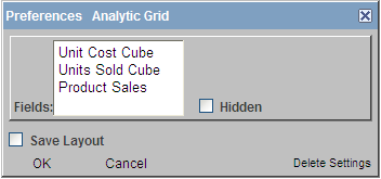 Preferences dialog box