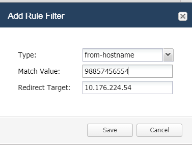 Add Rule Filter allows you to define filters for the rule