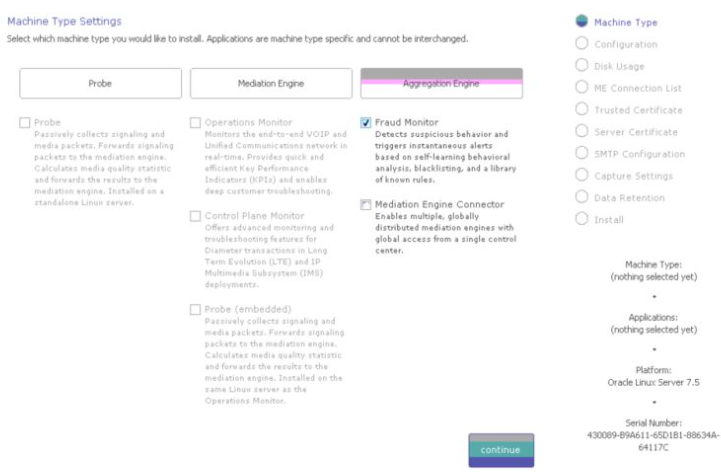 Machine Type Settings pages Machine Type Settings pages