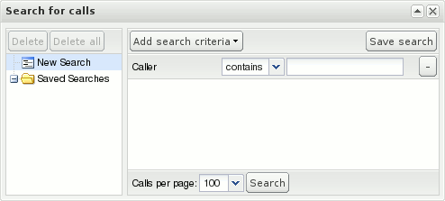 Search for calls