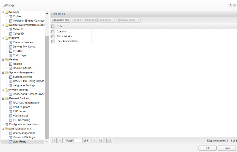 Default user roles Default user roles