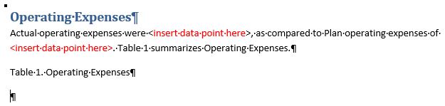 埋め込みコンテンツとその下の段落マーカーは削除されます。 余分な空白の段落マーカーがイメージの下に残されます。 