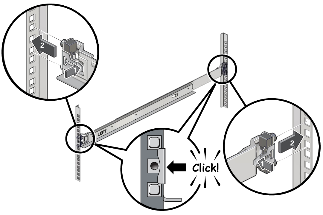 g5888-inst_left_rail_in_rack.pngの説明は以下のとおりです
