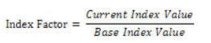 Title: Description of the Index Factor formula follows - Description: The illustration shows the formula to calculate the Index Factor where the Capital Protection Category is 0. 