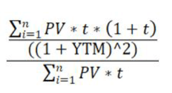 Title: Description of the Convexity formula follows - Description: The illustration shows the formula to calculate the Convexity.