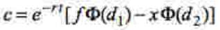 Title: Description of the value of a call option formula follows - Description: The illustration shows the formula to calculate the value of a call option.