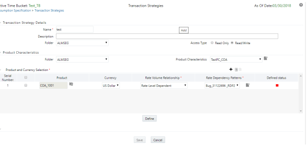 Description of the On-Balance Sheet Transaction Rule page as follows