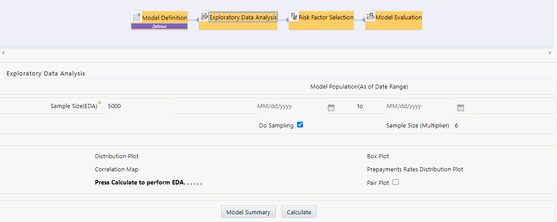 Description of Exploratory Data Analysis window follows